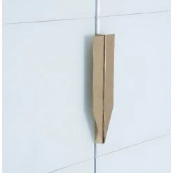 LES TENDANCES Bahut Haut 2 Portes Art Déco Cristal Blanc Et Acier Doré Katol 70 Cm -Buffet et enfilade Soldes 41998484 5