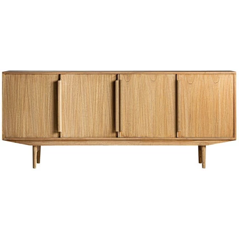 LES TENDANCES Buffet 4 Portes Bois Massif De Mindi Nyry 200 Cm 1 LES TENDANCES Buffet 4 Portes Bois Massif De Mindi Nyry 200 Cm