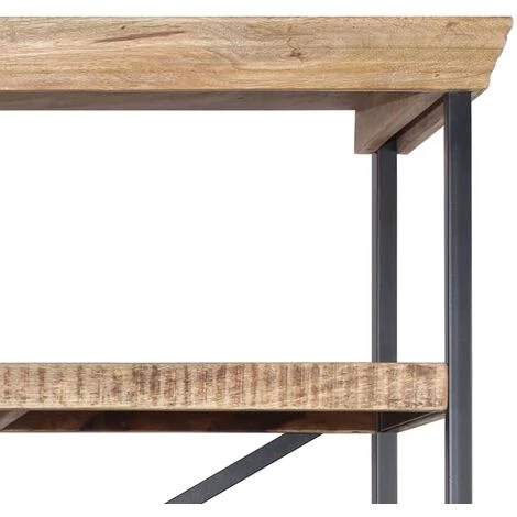 TRUE DEAL Buffet Avec étagères Bois De Manguier Massif 120 X 35 X 200 Cm 4 TRUE DEAL Buffet Avec étagères Bois De Manguier Massif 120 X 35 X 200 Cm – Image 4