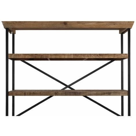 TRUE DEAL Buffet Avec étagères Bois De Manguier Massif 120 X 35 X 200 Cm 5 TRUE DEAL Buffet Avec étagères Bois De Manguier Massif 120 X 35 X 200 Cm – Image 5