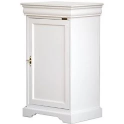 ARTEFERRETTO Buffet Bahut Style Louis Philippe Petite Taille - Finition Blanche