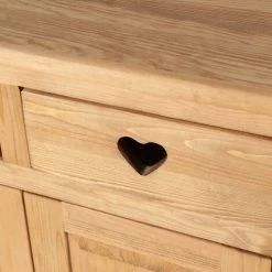 GRENIER ALPIN Buffet En Pin Massif Montagnard Avec Coeur 2 Tiroirs + 2 Portes Terroir - Miel 9 GRENIER ALPIN Buffet En Pin Massif Montagnard Avec Coeur 2 Tiroirs + 2 Portes Terroir - Miel -Buffet et enfilade Soldes 42533935 5