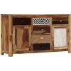 TRUE DEAL Buffet 140x40x80 Cm Bois De Sesham Massif