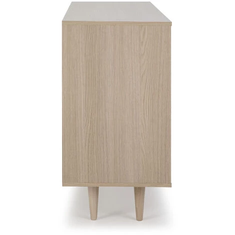 VS VENTA-STOCK Buffet Denia De 2 Portes Et 3 Tiroirs Couleur Chêne, 140cm (Largeur) 40cm(Profondeur) 76cm (Hauteur) - CHÊNE 4 VS VENTA-STOCK Buffet Denia De 2 Portes Et 3 Tiroirs Couleur Chêne, 140cm (Largeur) 40cm(Profondeur) 76cm (Hauteur) - CHÊNE – Image 4