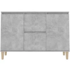 ASUPERMALL Buffet Gris Beton 103,5x35x70 Cm Agglomere 9 ASUPERMALL Buffet Gris Beton 103,5x35x70 Cm Agglomere -Buffet et enfilade Soldes 42792751 5