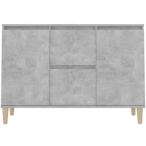 ASUPERMALL Buffet Gris Beton 103,5x35x70 Cm Agglomere 5 ASUPERMALL Buffet Gris Beton 103,5x35x70 Cm Agglomere – Image 5