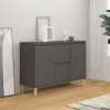 ASUPERMALL Buffet Gris 103,5x35x70 Cm Agglomere