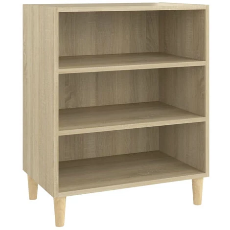 ASUPERMALL Buffet Chene Sonoma 57x35x70 Cm Agglomere 2 ASUPERMALL Buffet Chene Sonoma 57x35x70 Cm Agglomere – Image 2