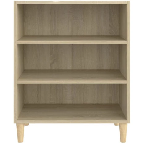 ASUPERMALL Buffet Chene Sonoma 57x35x70 Cm Agglomere 4 ASUPERMALL Buffet Chene Sonoma 57x35x70 Cm Agglomere – Image 4