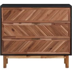 ASUPERMALL Buffet 90x33,5x80 Cm Bois D'acacia Solide Et MDF 7 ASUPERMALL Buffet 90x33,5x80 Cm Bois D'acacia Solide Et MDF -Buffet et enfilade Soldes 42793098 3