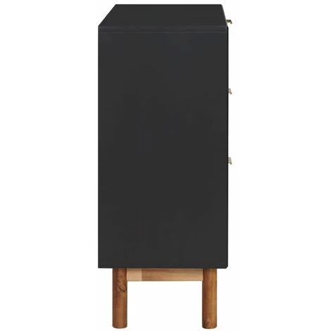 ASUPERMALL Buffet 90x33,5x80 Cm Bois D'acacia Solide Et MDF 4 ASUPERMALL Buffet 90x33,5x80 Cm Bois D'acacia Solide Et MDF â Image 4