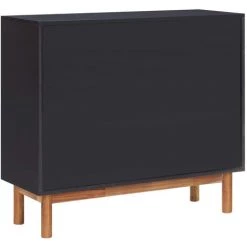 ASUPERMALL Buffet 90x33,5x80 Cm Bois D'acacia Solide Et MDF 9 ASUPERMALL Buffet 90x33,5x80 Cm Bois D'acacia Solide Et MDF -Buffet et enfilade Soldes 42793098 5