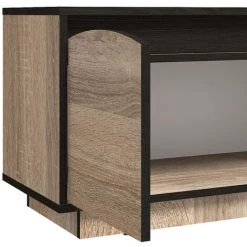 LES TENDANCES Meuble à Chaussures 2 Portes Bois Chêne Clair Eneva 5 LES TENDANCES Meuble à Chaussures 2 Portes Bois Chêne Clair Eneva -Buffet et enfilade Soldes 42833553 3