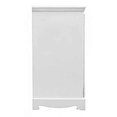 BIZZOTTO Buffet En MDF Deux Portes Quatre Tiroirs Bianca BLANC 100x40x H80 Cm 3 BIZZOTTO Buffet En MDF Deux Portes Quatre Tiroirs Bianca BLANC 100x40x H80 Cm – Image 3