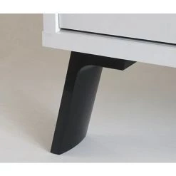 Buffet 2 Portes Coloris Blanc - Hauteur 87 X Longueur 120 X Profondeur 40 Cm -PEGANE- -Buffet et enfilade Soldes 42853493 3