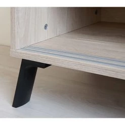 Buffet 2 Portes Coloris Effet Bois - Hauteur 87 X Longueur 120 X Profondeur 40 Cm -PEGANE- -Buffet et enfilade Soldes 42853499 4