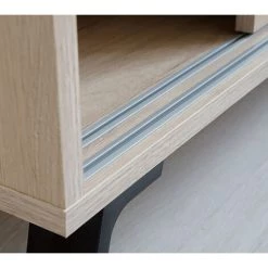 Buffet 2 Portes Coloris Effet Bois - Hauteur 87 X Longueur 120 X Profondeur 40 Cm -PEGANE- -Buffet et enfilade Soldes 42853499 5