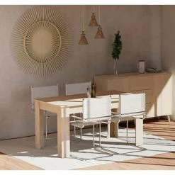 Buffet 2 Portes + 4 Tiroirs Coloris Effet Bois - Hauteur 90 X Longueur 140 X Profondeur 40 Cm -PEGANE- 6 Buffet 2 Portes + 4 Tiroirs Coloris Effet Bois - Hauteur 90 X Longueur 140 X Profondeur 40 Cm -PEGANE- -Buffet et enfilade Soldes 42853508 3