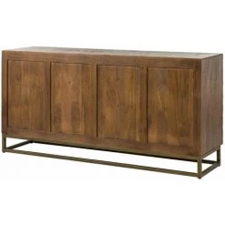 MASSIVMOEBEL24.DE Buffet 178x46 Manguier Laqué Brun STILMÖBEL #128 - Brun -Buffet et enfilade Soldes 43590409 4