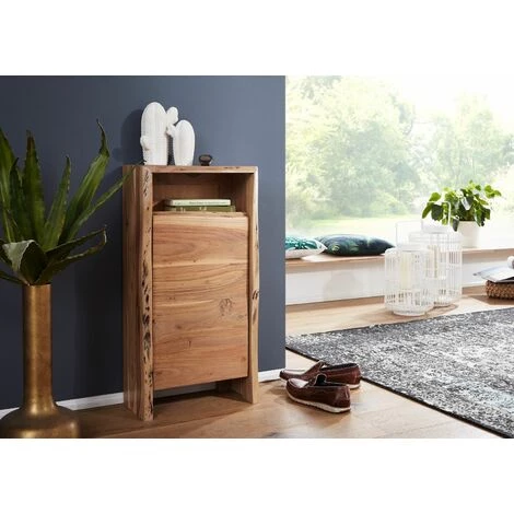 MASSIVMOEBEL24.DE Buffet 40x20 Acacia Laqué Bois Naturel PURE ACACIA #614 - Nature 1 MASSIVMOEBEL24.DE Buffet 40x20 Acacia Laqué Bois Naturel PURE ACACIA #614 - Nature