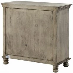 MASSIVMOEBEL24.DE Buffet 97x45 Manguier Laqué Gris HERMITAGE #613 - Nature -Buffet et enfilade Soldes 43590481 4