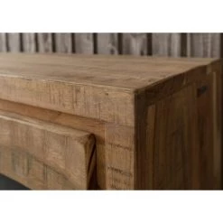 MASSIVMOEBEL24.DE Vitrine 98x40 Acacia Laqué Bois Naturel BARK #108 - Nature -Buffet et enfilade Soldes 43590714 3