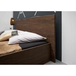 MASSIVMOEBEL24.DE Lit Double 200x200 Acacia Laqué Brun PURE ACACIA #004 - Marron Foncé -Buffet et enfilade Soldes 43597629 3