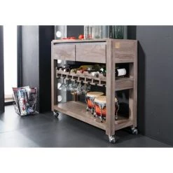 MASSIVMOEBEL24.DE Desserte 90x33 Palissandre Laqué Smoked Oak SYDNEY #239 - Gris 5 MASSIVMOEBEL24.DE Desserte 90x33 Palissandre Laqué Smoked Oak SYDNEY #239 - Gris -Buffet et enfilade Soldes 43598287 3