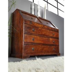 MASSIVMOEBEL24.DE Secrétaire 107x50 Acacia Laqué Nougat OXFORD #515 - Marron Foncé -Buffet et enfilade Soldes 43598369 2