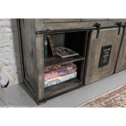 MASSIVMOEBEL24.DE Buffet 150x45 Manguier Laqué Gris RAILWAY #219 - Gris 5 MASSIVMOEBEL24.DE Buffet 150x45 Manguier Laqué Gris RAILWAY #219 - Gris -Buffet et enfilade Soldes 43598548 3