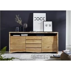 MASSIVMOEBEL24.DE Buffet 210x45 Acacia Laqué Bois Naturel PURE ACACIA #701 - Nature 4 MASSIVMOEBEL24.DE Buffet 210x45 Acacia Laqué Bois Naturel PURE ACACIA #701 - Nature -Buffet et enfilade Soldes 43599033 2