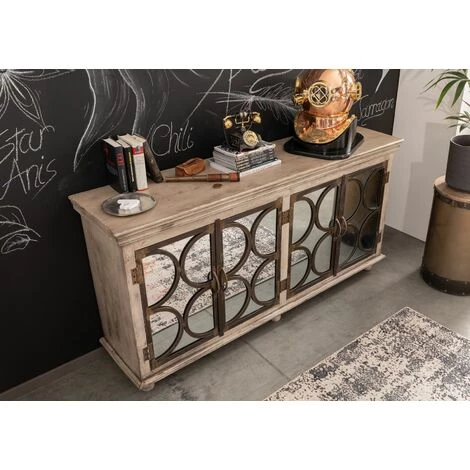 MASSIVMOEBEL24.DE Buffet 183x46 Manguier Laqué Brun HERMITAGE #110 - Nature 2 MASSIVMOEBEL24.DE Buffet 183x46 Manguier Laqué Brun HERMITAGE #110 - Nature – Image 2