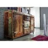 MASSIVMOEBEL24.DE Buffet 150x40 Bois De Récupération Laqué Multicolore FREEZY #07 - Multicolore
