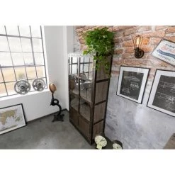 MASSIVMOEBEL24.DE Vitrine 92x40 Manguier Laqué Brun HEAVY INDUSTRY #243 - Nature 4 MASSIVMOEBEL24.DE Vitrine 92x40 Manguier Laqué Brun HEAVY INDUSTRY #243 - Nature -Buffet et enfilade Soldes 43600796 2