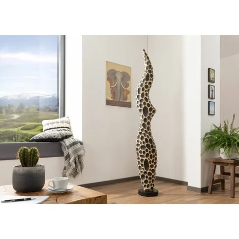 MASSIVMOEBEL24.DE Colonne En Bois 30x30 Suar Laqué Bois Naturel Objet Décoratif UNIKA #175 - Nature 2 MASSIVMOEBEL24.DE Colonne En Bois 30x30 Suar Laqué Bois Naturel Objet Décoratif UNIKA #175 - Nature – Image 2