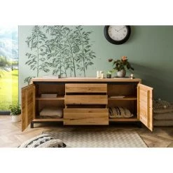 MASSIVMOEBEL24.DE Buffet 190x45 Chêne Sauvage Huilé Bois Naturel VILLANDERS #151 - Nature 7 MASSIVMOEBEL24.DE Buffet 190x45 Chêne Sauvage Huilé Bois Naturel VILLANDERS #151 - Nature -Buffet et enfilade Soldes 43600919 3