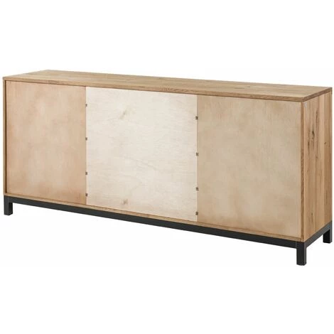 MASSIVMOEBEL24.DE Buffet 190x45 Chêne Sauvage Huilé Bois Naturel VILLANDERS #151 - Nature 4 MASSIVMOEBEL24.DE Buffet 190x45 Chêne Sauvage Huilé Bois Naturel VILLANDERS #151 - Nature – Image 4