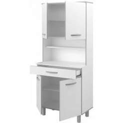 LES TENDANCES EKIPA Buffet De Cuisine Blanc Mat - L 80 Cm - READY -Buffet et enfilade Soldes 43849190 4
