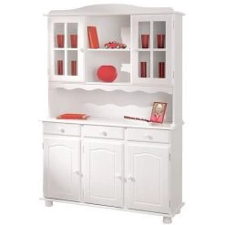 LES TENDANCES Vaisselier 5 Portes 3 Tiroirs Pin Massif Blanc Brito 130 Cm 7 LES TENDANCES Vaisselier 5 Portes 3 Tiroirs Pin Massif Blanc Brito 130 Cm -Buffet et enfilade Soldes 44417403 3