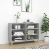 HAPPYSHOPPING Buffet Gris Beton 103,5x35x70 Cm Agglomere