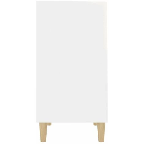 HAPPYSHOPPING Buffet Blanc 57x35x70 Cm Agglomere 5 HAPPYSHOPPING Buffet Blanc 57x35x70 Cm Agglomere – Image 5