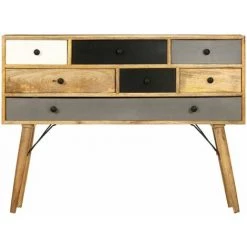 HAPPYSHOPPING Buffet 110x30x82 Cm Bois De Manguier Massif 8 HAPPYSHOPPING Buffet 110x30x82 Cm Bois De Manguier Massif -Buffet et enfilade Soldes 44633929 4