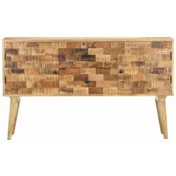 HAPPYSHOPPING Buffet 120x30x70 Cm Bois De Manguier Solide -Buffet et enfilade Soldes 44633936 5