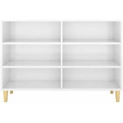 HAPPYSHOPPING Buffet Blanc Brillant 103,5x35x70 Cm Agglomere 8 HAPPYSHOPPING Buffet Blanc Brillant 103,5x35x70 Cm Agglomere -Buffet et enfilade Soldes 44634042 4