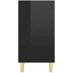 HAPPYSHOPPING Buffet Noir Brillant 103,5x35x70 Cm Agglomere 9 HAPPYSHOPPING Buffet Noir Brillant 103,5x35x70 Cm Agglomere -Buffet et enfilade Soldes 44634147 5