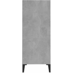 HAPPYSHOPPING Buffet Gris Beton 57x35x90 Cm Agglomere -Buffet et enfilade Soldes 44634333 5