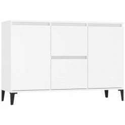 HAPPYSHOPPING Buffet Blanc 104x35x70 Cm Agglomere -Buffet et enfilade Soldes 44634985 2