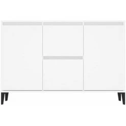HAPPYSHOPPING Buffet Blanc 104x35x70 Cm Agglomere -Buffet et enfilade Soldes 44634985 5