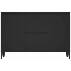 HAPPYSHOPPING Buffet Noir 104x35x70 Cm Agglomere 9 HAPPYSHOPPING Buffet Noir 104x35x70 Cm Agglomere -Buffet et enfilade Soldes 44635102 5