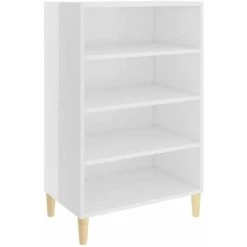HAPPYSHOPPING Buffet Blanc Brillant 57x35x90 Cm Agglomere 6 HAPPYSHOPPING Buffet Blanc Brillant 57x35x90 Cm Agglomere -Buffet et enfilade Soldes 44635196 2